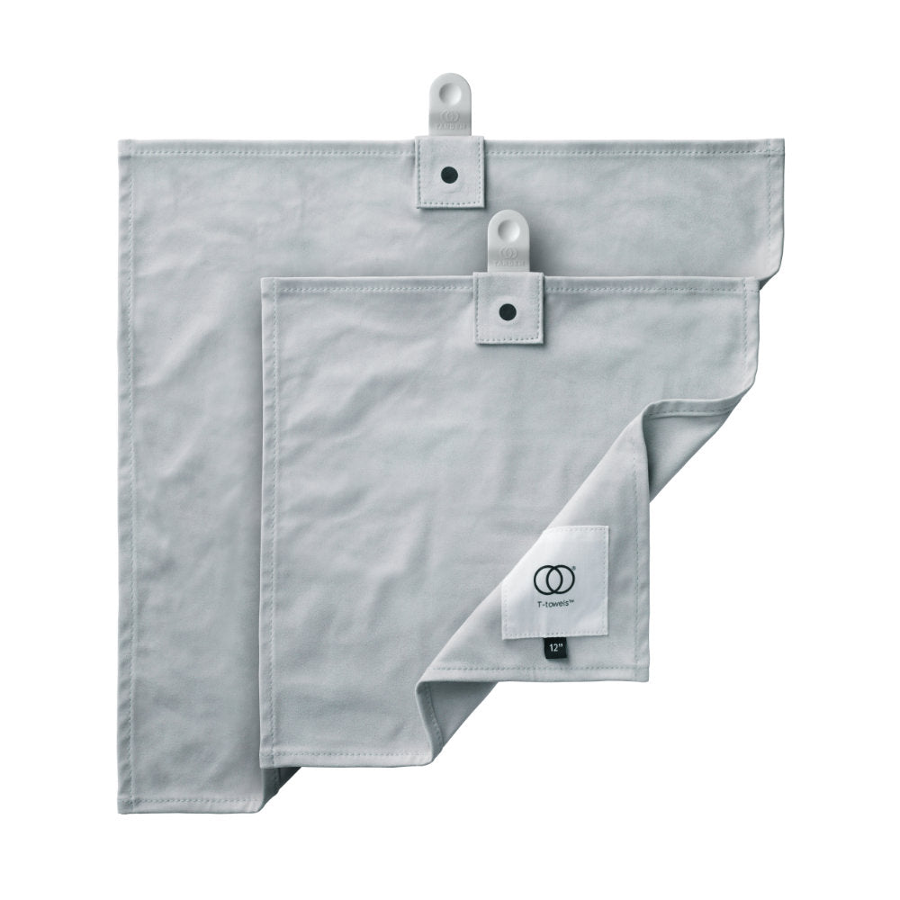 T-towels in 12 und 16 Zoll im Größenvergleich