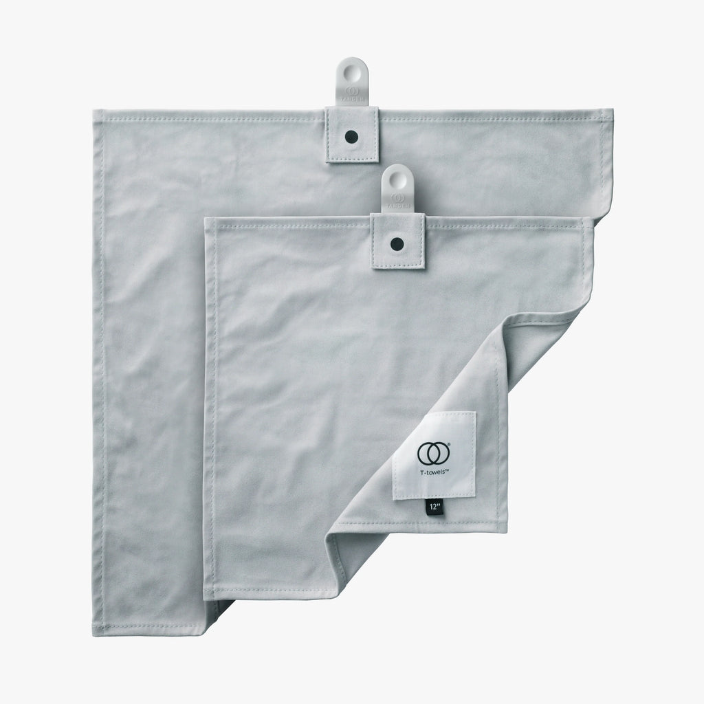 T-towels 2-piece combo — 12 und 16 Zoll in Earl Grey