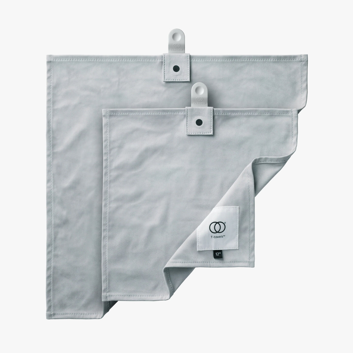 T-towels 2-piece combo — 12 und 16 Zoll in Earl Grey