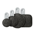 Drops set of 4 — alle vier Gewichte in Fog Grey